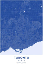 Load image into Gallery viewer, Map Print of Toronto, Ontario - Tapestry Maps