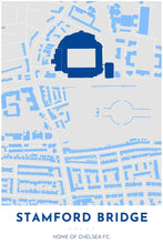 Load image into Gallery viewer, Chelsea F.C. Map - Stamford Bridge - Tapestry Maps