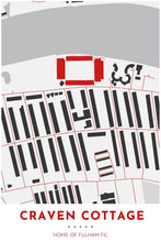 Load image into Gallery viewer, Fulham F.C. Map - Craven Cottage - Tapestry Maps