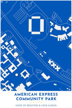 Load image into Gallery viewer, Brighton Hove &amp; Albion Map - American Express Community Park - Tapestry Maps
