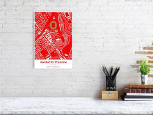 Load image into Gallery viewer, poster of Arsenal F.C. Emirates Stadium
