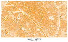 Load image into Gallery viewer, Paris Map - Clementine Edition - Tapestry Maps
