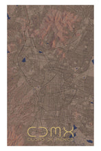 Load image into Gallery viewer, Dune-Inspired Map of Mexico City - Tapestry Maps
