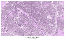 Load image into Gallery viewer, Paris - Lavender Edition - Tapestry Maps
