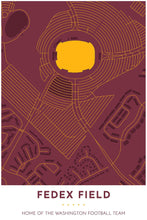 Load image into Gallery viewer, Washington Football Team - FedEx Field - Tapestry Maps
