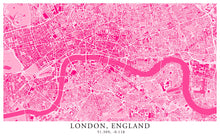 Load image into Gallery viewer, London Map - Raspberry Edition - Tapestry Maps
