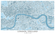 Load image into Gallery viewer, London Map - Powder Blue Edition - Tapestry Maps
